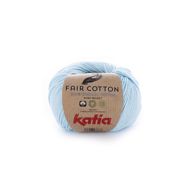 100% organischer Baumwolle hoher Qualität NEUHEIT 2017 50g Katia Fair Cotton Farbe 6 koralle