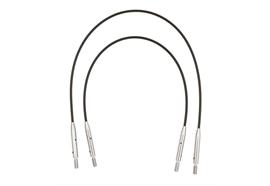 KnitPro Denim-Set Seile blau nicht drehb. Seile 13cm + 17cm, blau