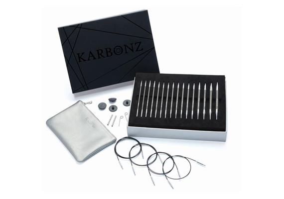 KnitPro Geschenkset Nadelpspitzen Karbonz Box of Joy