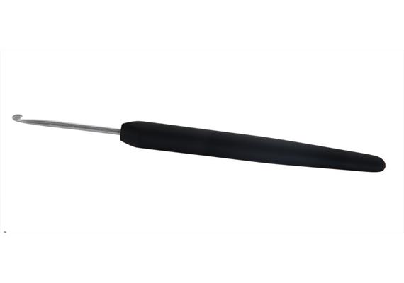 KnitPro Häkli Stahl, Softgriff schwarz 0.75