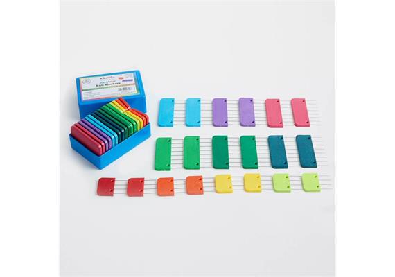 KnitPro Kammnadeln Rainbow, 20 Stk.