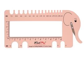 KnitPro Nadelmass puderfarbig, mit Cutter