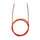 KnitPro Nylon-Seil fest, 100cm, rot, für Rundstricknadeln