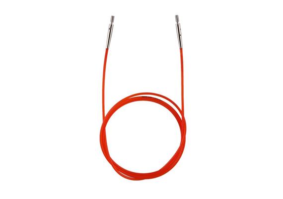 KnitPro Nylon-Seil fest, 100cm, rot, für Rundstricknadeln