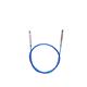 KnitPro Nylon-Seil fest, 50cm, blau, für Rundstricknadeln