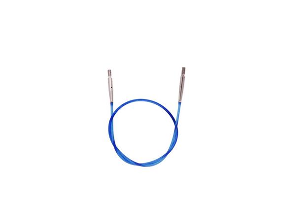 KnitPro Nylon-Seil fest, 50cm, blau, für Rundstricknadeln