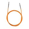 KnitPro Nylon-Seil fest, 80cm, orange, für Rundstricknadeln