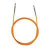 KnitPro Nylon-Seil fest, 80cm, orange, für Rundstricknadeln