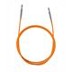 KnitPro Nylon-Seil fest 80cm orange