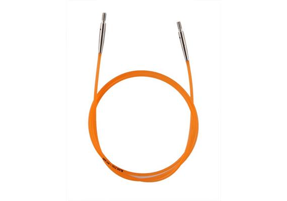 KnitPro Nylon-Seil fest 80cm orange