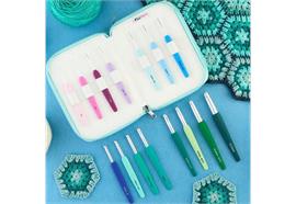 KnitPro Waves 2.0 Grande-Set Häkelnadeln mit Softgriff
