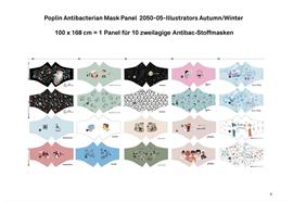 Poplin Antibacterian Mask Panel-Set 05